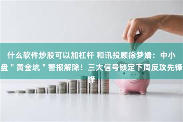 什么软件炒股可以加杠杆 和讯投顾徐梦婧：中小盘＂黄金坑＂警报解除！三大信号锁定下周反攻先锋