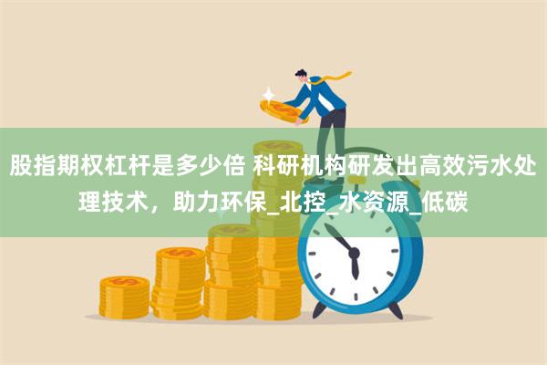 股指期权杠杆是多少倍 科研机构研发出高效污水处理技术，助力环保_北控_水资源_低碳