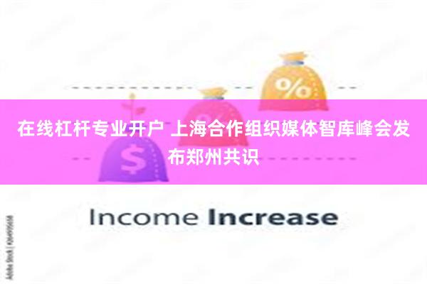 在线杠杆专业开户 上海合作组织媒体智库峰会发布郑州共识