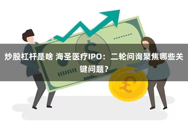 炒股杠杆是啥 海圣医疗IPO:二轮问询聚焦哪些关键问题?